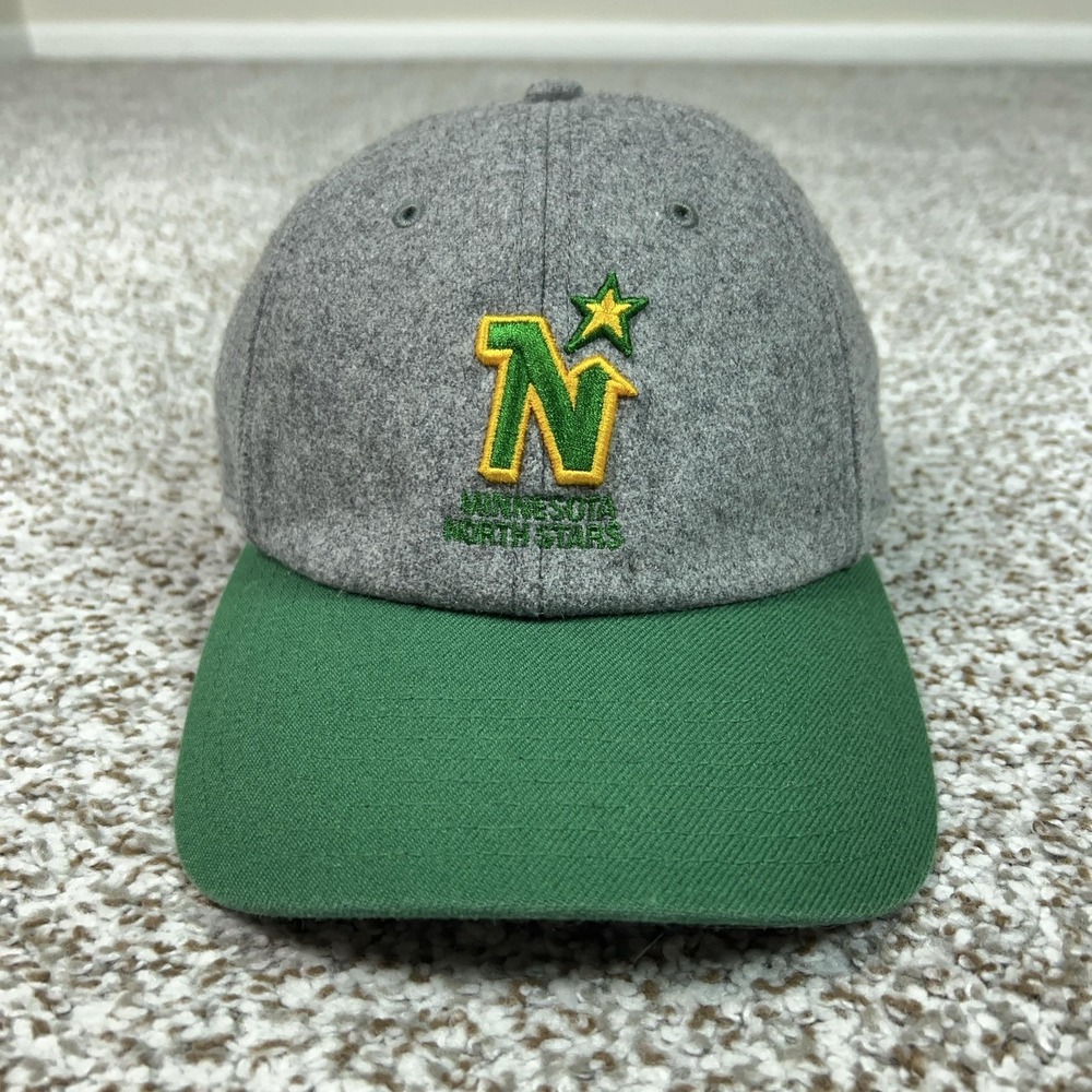 Minnesota North Stars Mens Hat One Size Strap Back Gray Hockey NHL 47 Brand Cap